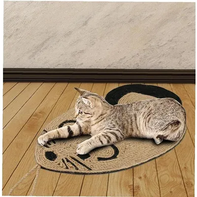 HausPets Griffoir Chat Mural Autocollant Sisal 80cm Protecteur HausPets Griffoir Chat Mural Autocollant Sisal 80cm Protecteur