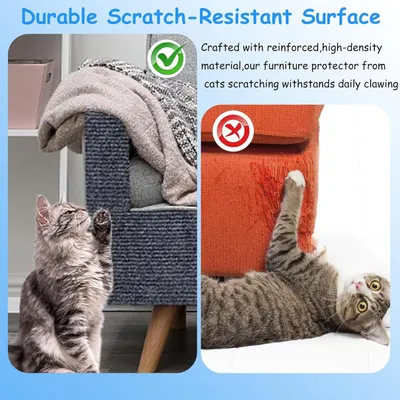 HausPets Tapis Griffoir Chat Autocollant 300x40cm DIY Antidérapant Gris HausPets Tapis Griffoir Chat Autocollant 300x40cm DIY Antidérapant Gris