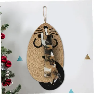 HausPets Griffoir Chat Mural Sisal Naturel Forme Souris Antidérapant HausPets Griffoir Chat Mural Sisal Naturel Forme Souris Antidérapant