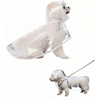 HausPets Hunderegenmantel transparent L Umhang PVC