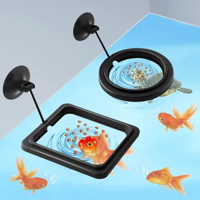 Futterring für Fische 2 Stk Futterspender Aquarium Schildkröte Futterring für Fische 2 Stk Futterspender Aquarium Schildkröte