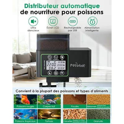 Automatischer Fischfutterautomat,510ml Automatischer Fischfutterautomat,510ml