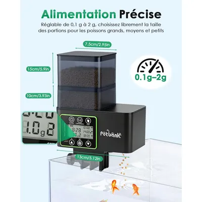 Automatischer Fischfutterautomat,510ml Automatischer Fischfutterautomat,510ml