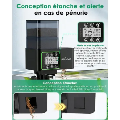 Automatischer Fischfutterautomat,510ml Automatischer Fischfutterautomat,510ml