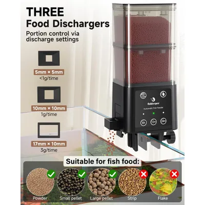 Automatischer Fischfutterautomat,520ml Automatischer Fischfutterautomat,520ml
