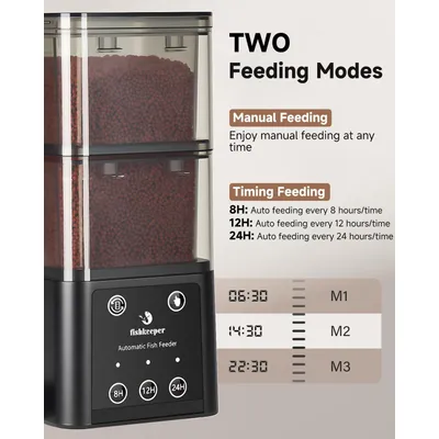 Automatischer Fischfutterautomat,520ml Automatischer Fischfutterautomat,520ml