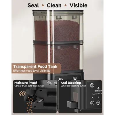Automatischer Fischfutterautomat,520ml Automatischer Fischfutterautomat,520ml