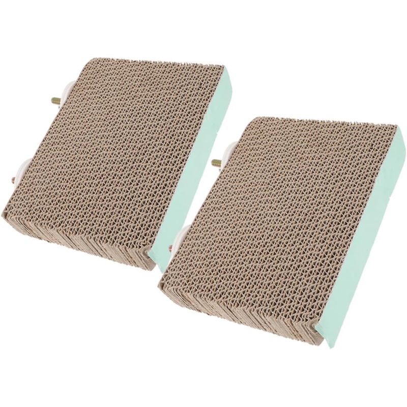 Plateforme perchoir perroquet, papier ondulé 2pcs, cage oiseaux