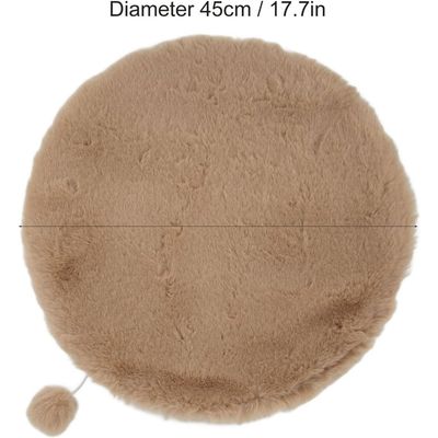HausPets tapis rond chat chien 45cm gris antidérapant lavable machine