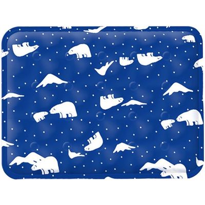 HausPets Kühlmatte Hund Katze 60x50cm Gel blau