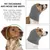 Tour de cou oreilles chien confort anxiété gris S Tour de cou oreilles chien confort anxiété gris S