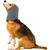 Tour de cou oreilles chien confort anxiété gris S Tour de cou oreilles chien confort anxiété gris S