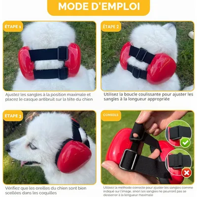 Cache oreilles chien protection auditive 29 dB NRR rose petit Cache oreilles chien protection auditive 29 dB NRR rose petit