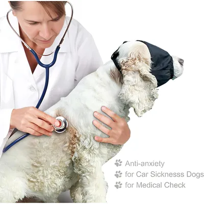 Masque apaisant yeux chien - Anti-anxiété, mal voiture M Masque apaisant yeux chien - Anti-anxiété, mal voiture M