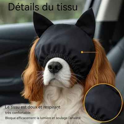 Bonnet apaisant chien - Anti-anxiété, toilettage, voyage Bonnet apaisant chien - Anti-anxiété, toilettage, voyage