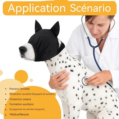 Bonnet apaisant chien - Anti-anxiété, toilettage, voyage Bonnet apaisant chien - Anti-anxiété, toilettage, voyage