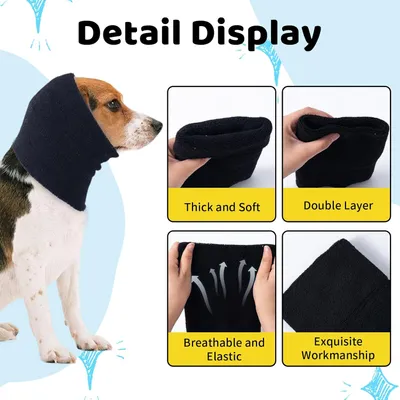 Bandeau chien oreille anti bruit noir M Bandeau chien oreille anti bruit noir M