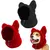 2 pièces casquette chien snood rouge noir S épais hiver 2 pièces casquette chien snood rouge noir S épais hiver