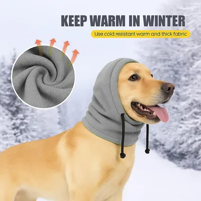 Bonnet hiver chien ajustable - Anti-bruit, extérieur, voiture Bonnet hiver chien ajustable - Anti-bruit, extérieur, voiture