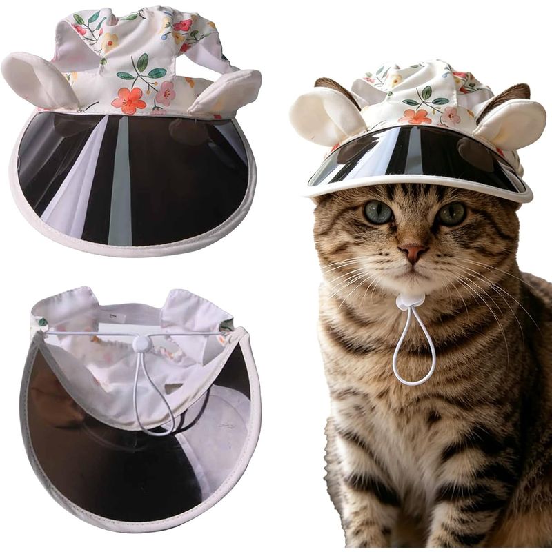 Sonnenhut Katze & Hund - UV-Schutz, Ohrenlöcher, verstellbar