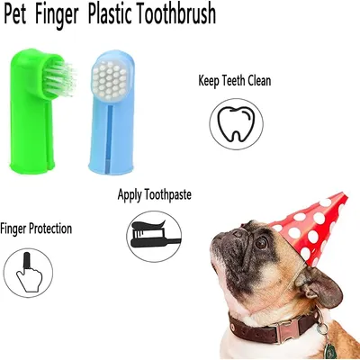 Lot de 10 brosses à dents pour chien et chat Lot de 10 brosses à dents pour chien et chat