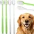Lot 4 brosses à dents chien chat – Poils souples – Blanc/vert Lot 4 brosses à dents chien chat – Poils souples – Blanc/vert