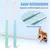 HausPets Lote 2 cepillos mini suaves perro gato – Azul/verde HausPets Lote 2 cepillos mini suaves perro gato – Azul/verde