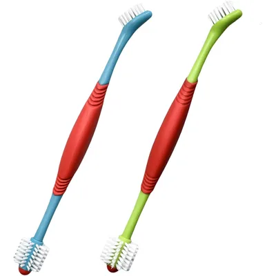 Brosse à dents double tête pour chien et chat Brosse à dents double tête pour chien et chat