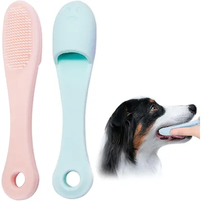 Brosse à dents à doigts pour chiens et chats Brosse à dents à doigts pour chiens et chats