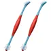 2 brosses double tête chien – Nettoyage 360° – Bleu