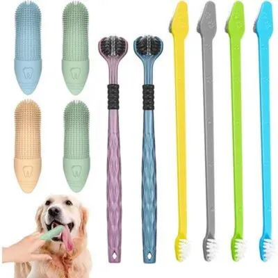 Brosse à dents chien – Kit nettoyage dentaire 360° Brosse à dents chien – Kit nettoyage dentaire 360°