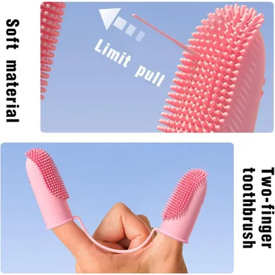 Ensemble de brosses à dents pour chien et chat Ensemble de brosses à dents pour chien et chat