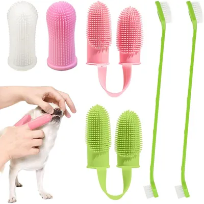 Ensemble de brosses à dents pour chien et chat Ensemble de brosses à dents pour chien et chat