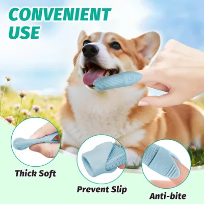 2 brosses à dents chien – Silicone durable – Design 360° 2 brosses à dents chien – Silicone durable – Design 360°