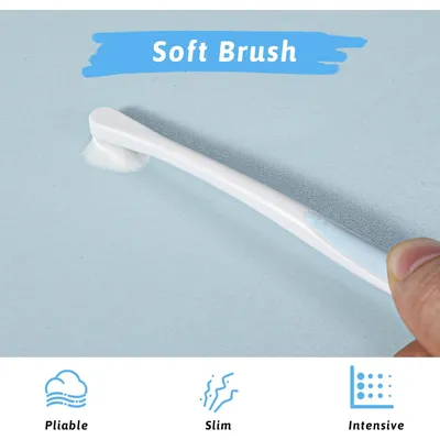 Lot de 2 brosses à dents pour chiens et chats Lot de 2 brosses à dents pour chiens et chats