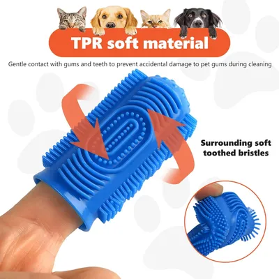 Brosse à dent en silicone pour chien et chat Brosse à dent en silicone pour chien et chat