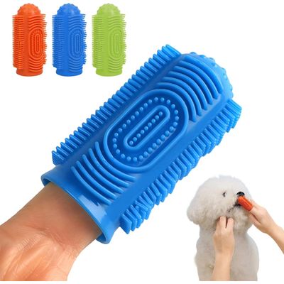 Brosse à dent en silicone pour chien et chat