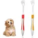 2 brosses à dents chien chat – Hygiène buccale – Rouge/jaune