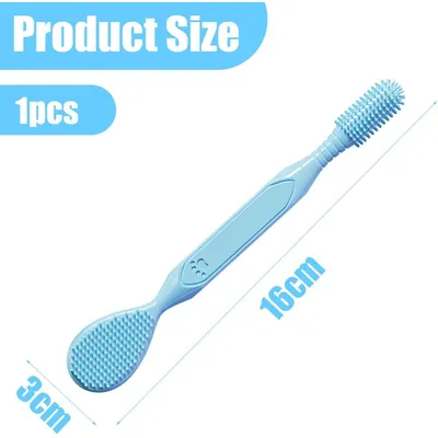 Brosse à dents double tête pour chiens et chats,bleu Brosse à dents double tête pour chiens et chats,bleu