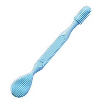 Brosse à dents double tête pour chiens et chats,bleu