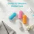 4 brosses à doigts silicone chien chat – Boîte rangement 4 brosses à doigts silicone chien chat – Boîte rangement