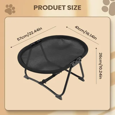 HausPets Tragbares Hundebett 57x41x26cm rutschfest schwarz HausPets Tragbares Hundebett 57x41x26cm rutschfest schwarz