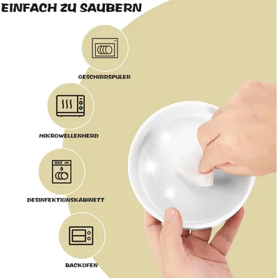 400-ml-Hundenapf-Set – 2 Keramiknäpfe + Bambusständer