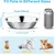 elzle Gamelle Chiens Chats Inoxydable, Passe Lave-Vaisselle, Empilable elzle Gamelle Chiens Chats Inoxydable, Passe Lave-Vaisselle, Empilable