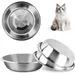 Edelstahl-Hunde- und Katzennäpfe, spülmaschinenfest, stapelbar