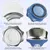 Set mit 4 Edelstahl-Katzennäpfen, 14 cm – rutschfest – 4 Farben
