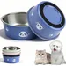 Set mit 4 Edelstahl-Katzennäpfen, 14 cm – rutschfest – 4 Farben