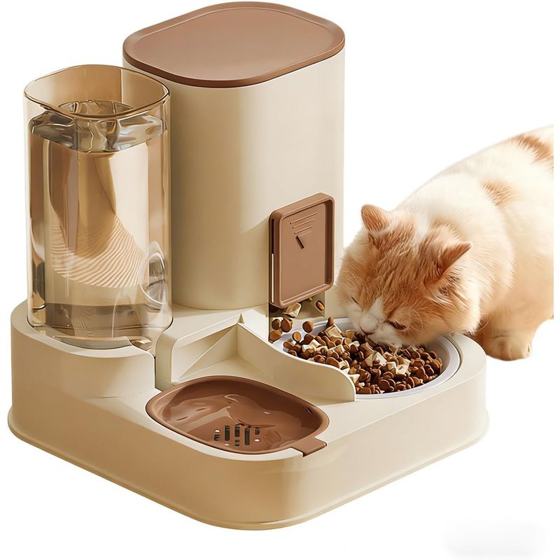 2-in-1-Reisespender für Hunde und Katzen, Wasser, 27 cm