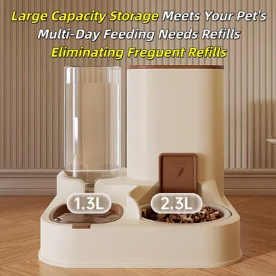 Nourriture auto 2 en 1 distributeur voyage eau chien chat 27cm