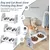 Gamelles surélevées réglables 3 2 gamelles inoxydable animaux compagnie, en Gamelles surélevées réglables 3 2 gamelles inoxydable animaux compagnie, en